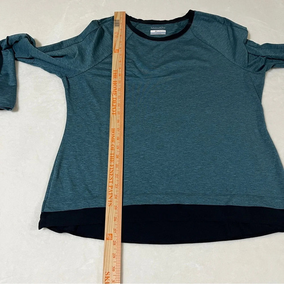 COLUMBIA Womens Omni-Wick Advanced Evaporation Long Sleeve Green Black XL - Picture 7 of 9